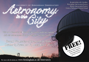 Astronomy in the City flyer