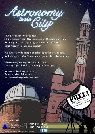 Astronomy in the City poster